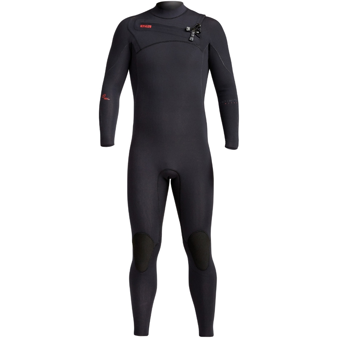 2026 Xcel Da Uomo Infiniti 5/4mm Chest Zip Muta MN54Z2L4 - Black